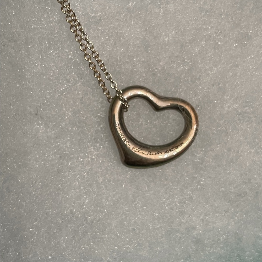 Tiffany Elsa Peretti Open Heart Necklace